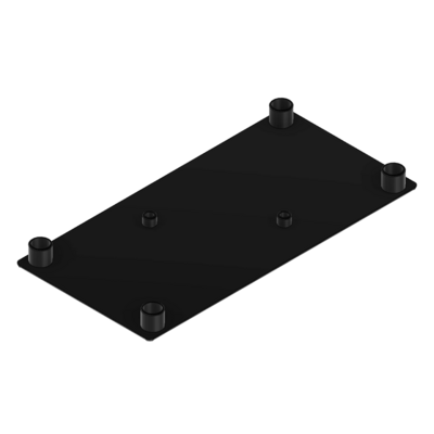 60-170-1 MODULAR SOLUTIONS POLYAMIDE PART<br>END CAP 180MM X 90MM BLACK